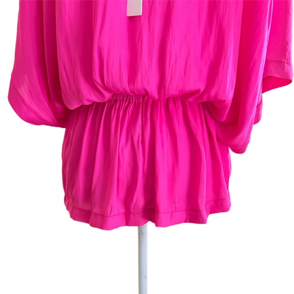 NWT Mustard Seed Here With You Hot Pink Kimono Sleeve Blouse - S - Picture 9 of 13